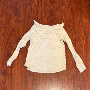 H&M Cream Long Sleeve Kids Tee